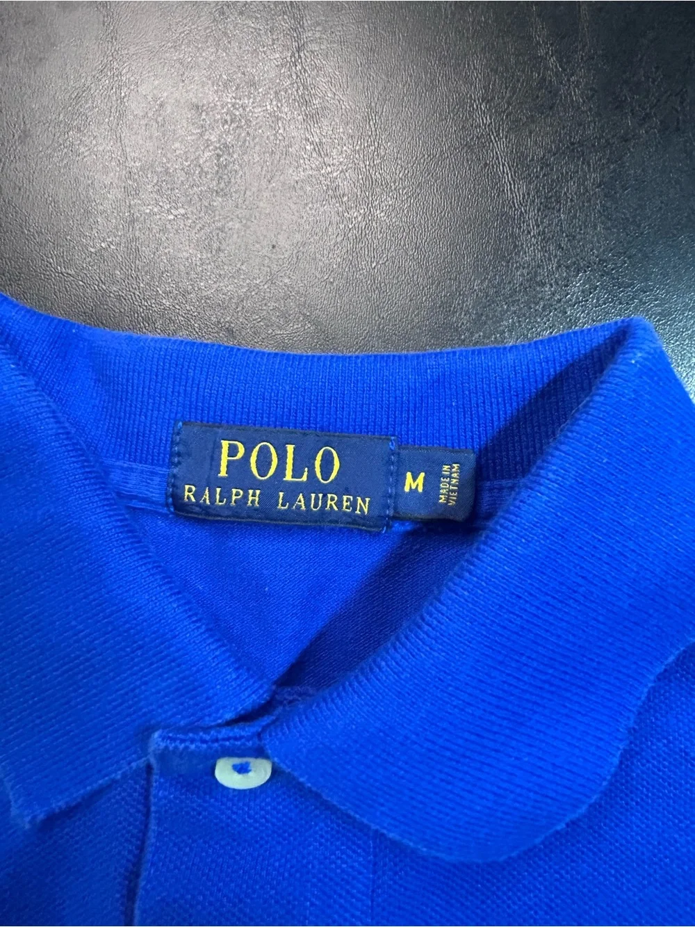 Ralph Lauren Blue and Navy Striped Polo Shirt